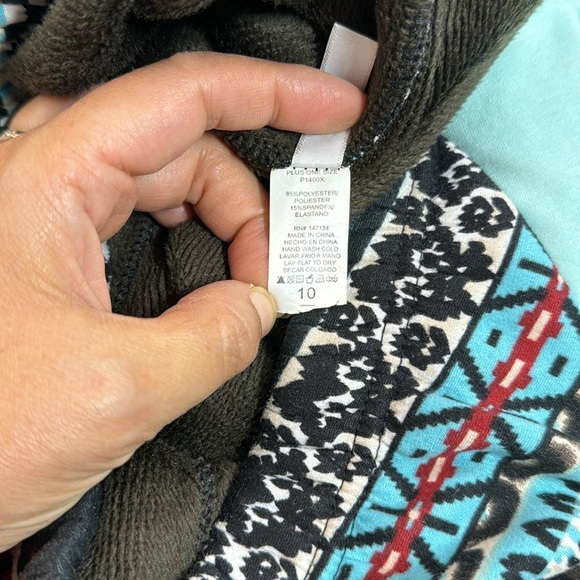 Winter print fleece lined pants - Picture 4 of 4